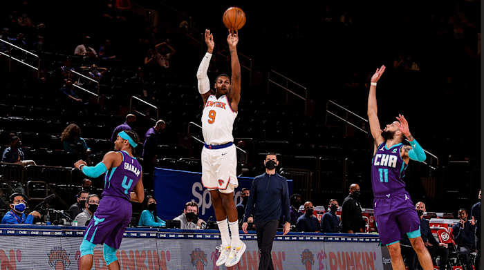 Barrett was a consistent threat from deep in the regular season—but not so far in the playoffs.
